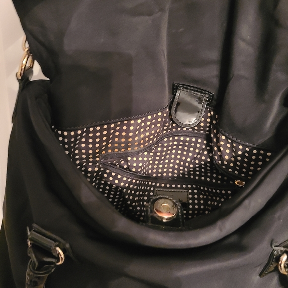 KATE SPADE  nylon/patent leather flap purse (double sections) - Picture 9 of 14